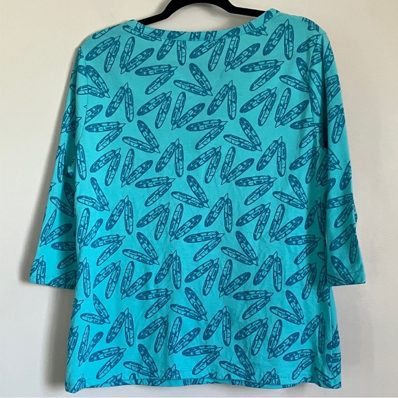 Native Northwest T-shirt 3/4 Sleeve tee  Feathers by Corey Bulpitt size S - Picture 2 of 9
